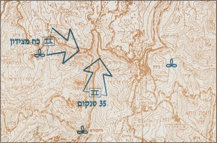 תמונת מצב צה"ל באזור ג'זין בעיני הסורים בליל 7–8 ביוני 1982